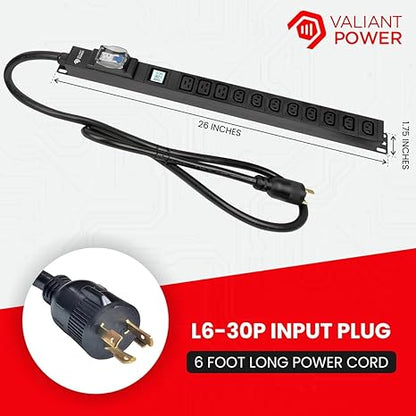 High-Capacity 30 Amp Crypto Mining PDU